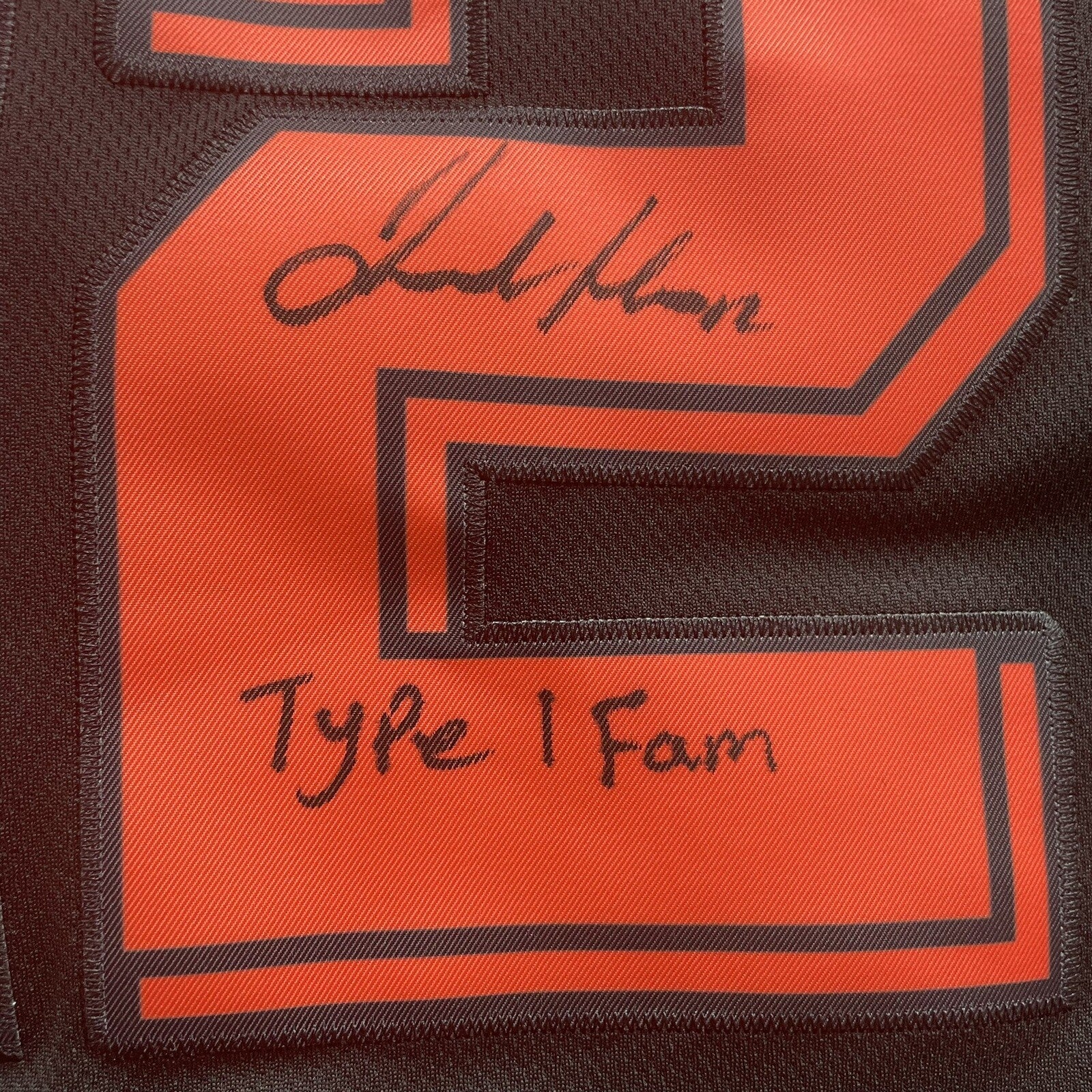 Jordan Hicks Signed Jersey Inscribed Type 1 Fam PSA/DNA Autographed Giants