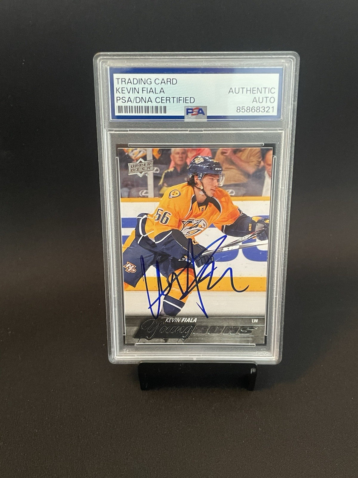 Kevin Fiala Signed 2015 Young Guns PSA Rookie RC Autographed Predators