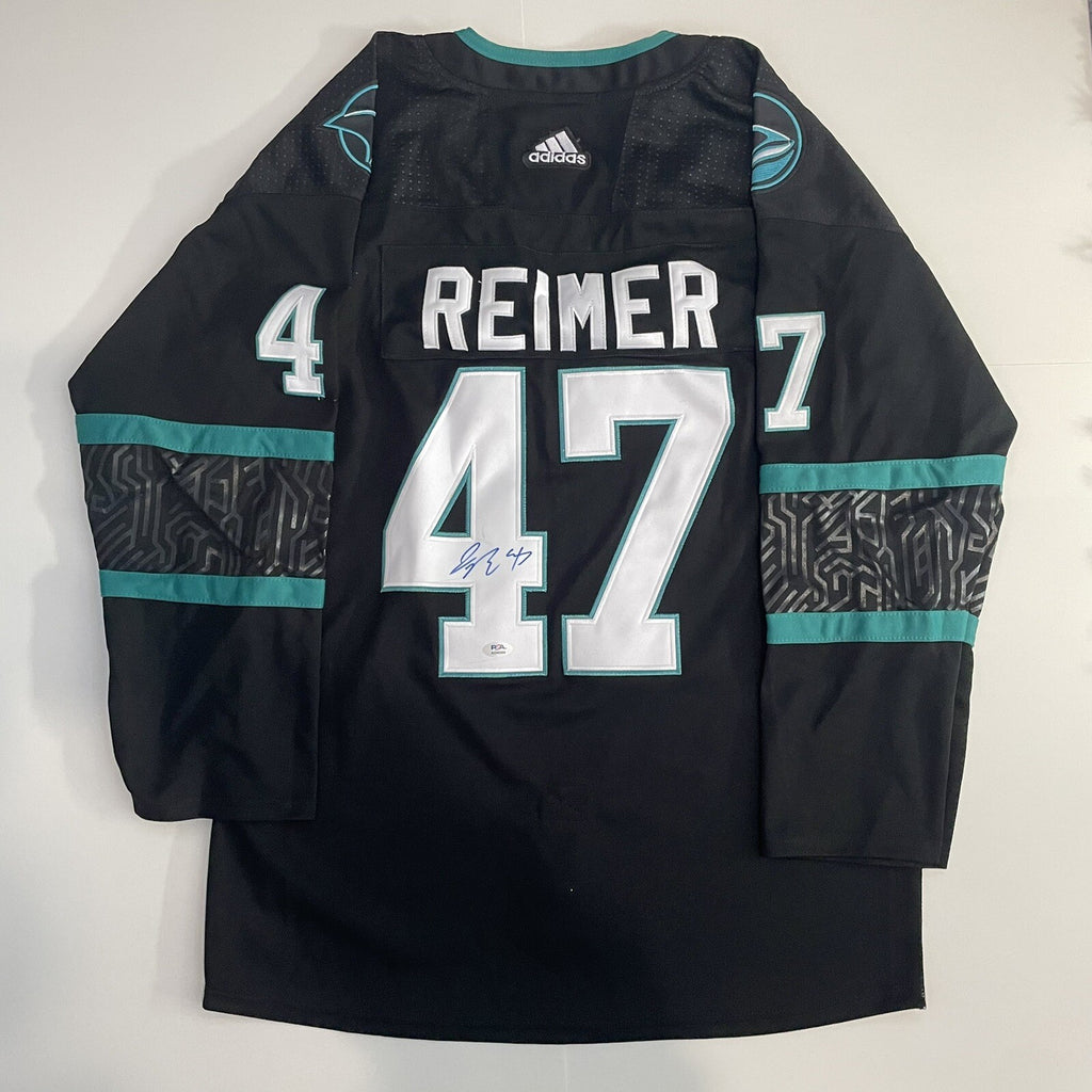 James Reimer Signed Jersey PSA/DNA Autographed San Jose Sharks See Photos