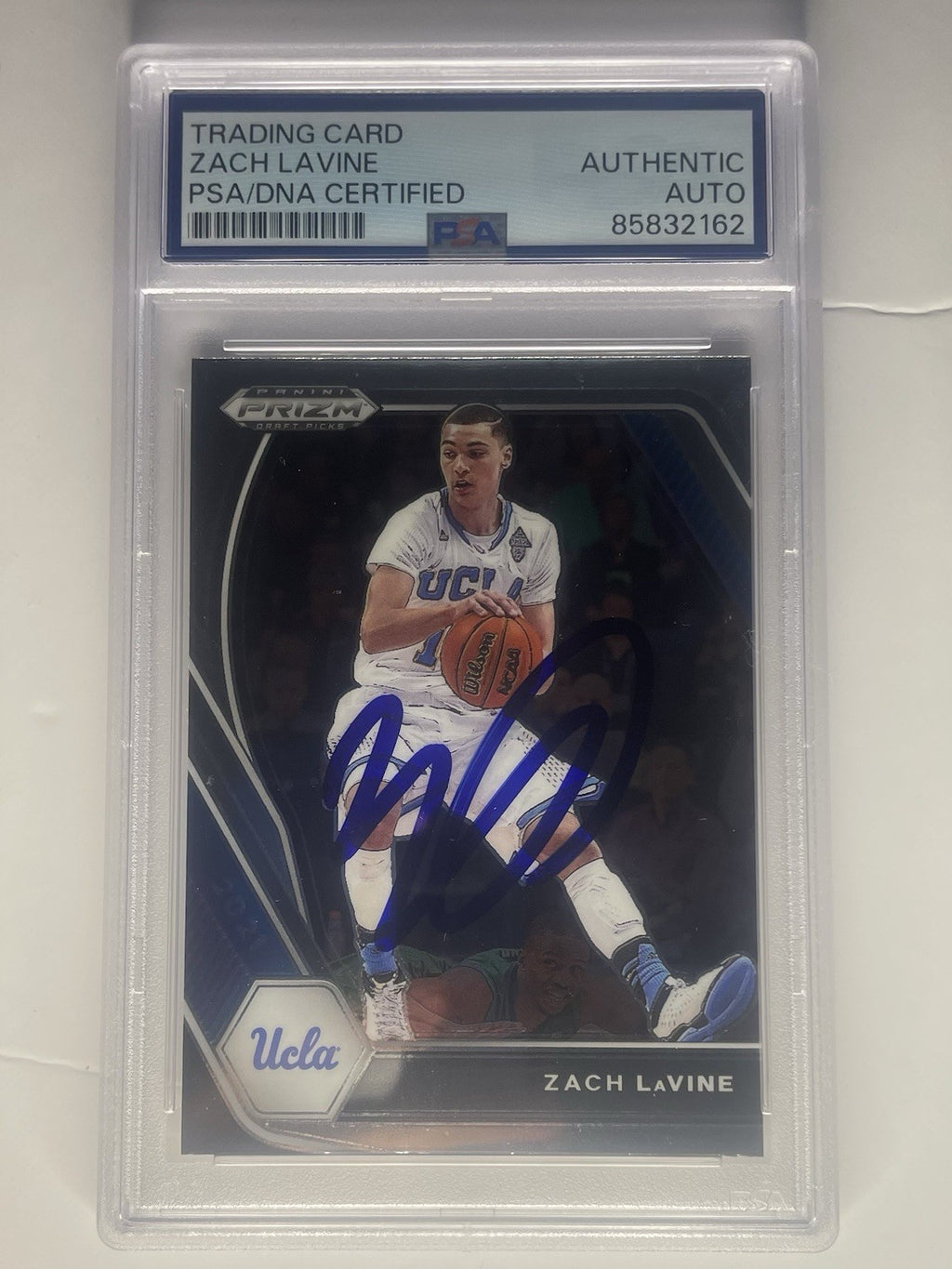 Zach Lavine Signed 2021 Prizm Draft Picks PSA/DNA #80 Autographed UCLA Bruins