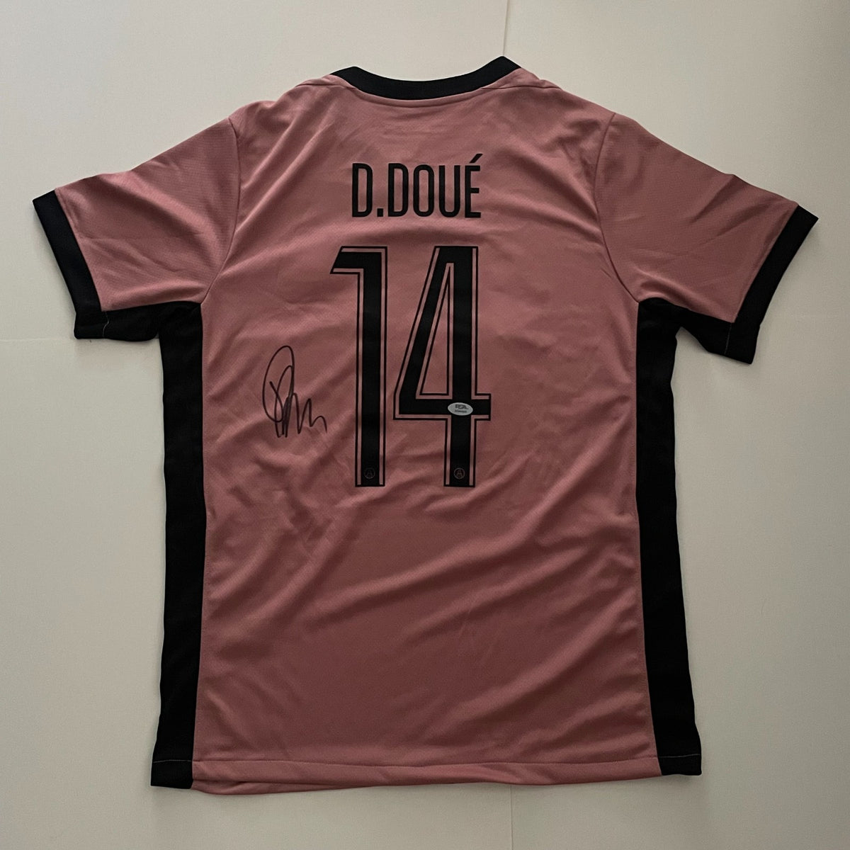Desire Doue Signed Jersey PSA/DNA COA Autographed France PSG Désiré Doué
