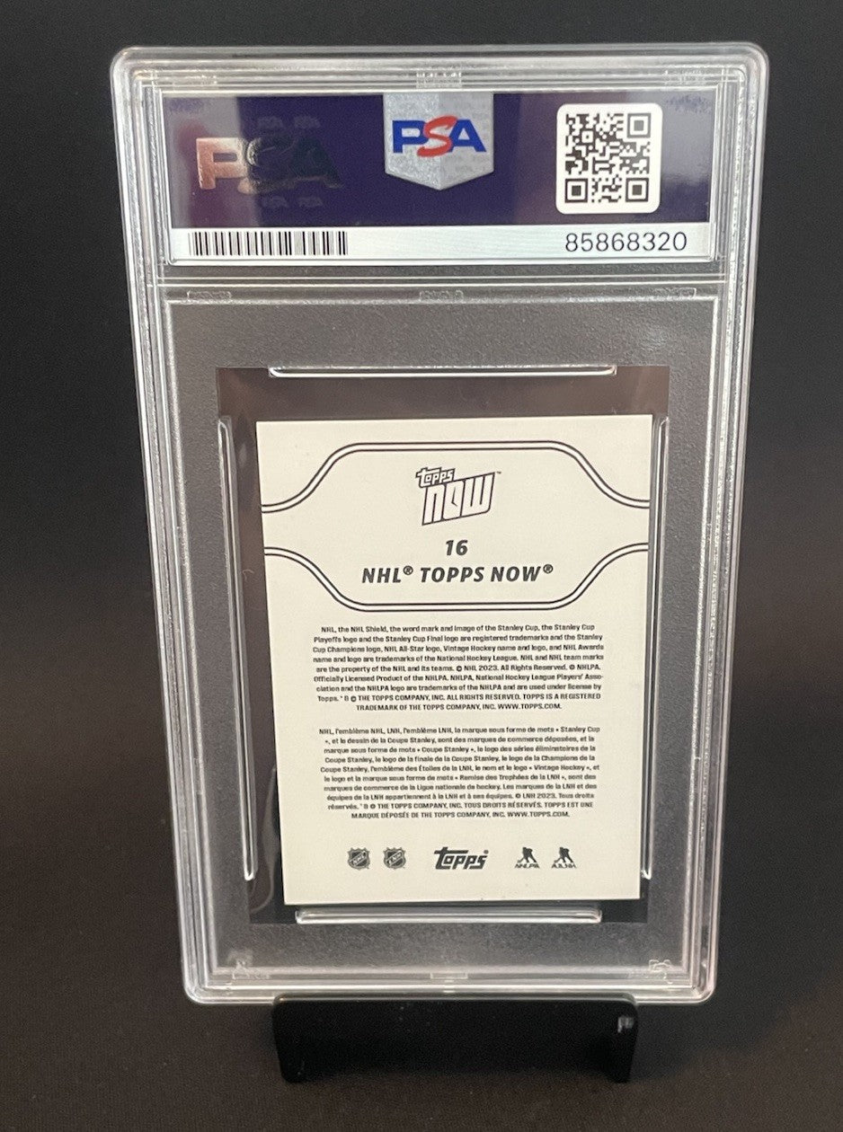 Adam Fantilli Signed 2023 NHL Topps Now PSA Auto 10 Rookie #16 Autographed RC