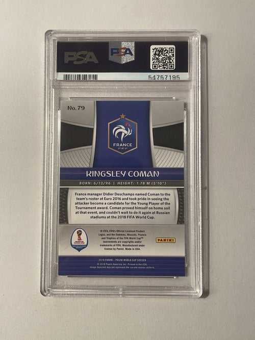 2018 Panini Prizm World Cup - Kingsley Coman #79 Base PSA 9