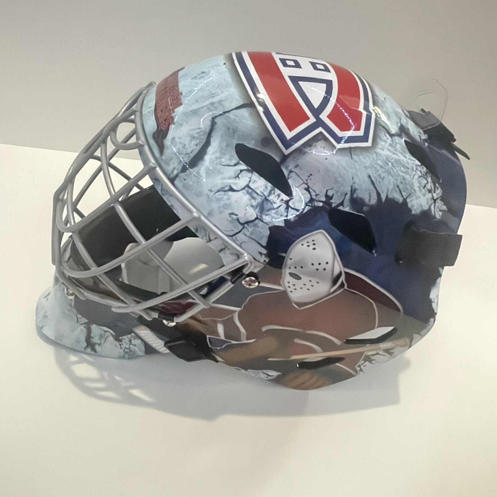 Sam Montembeault Signed FS Goalie Mask Autographed Montreal Canadiens