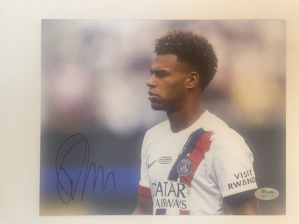 Desire Doue Signed 8x10 Photo PSA/DNA Autographed France PSG Désiré Doué