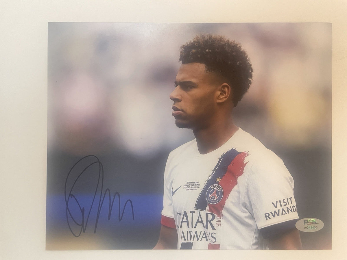 Desire Doue Signed 8x10 Photo PSA/DNA Autographed France PSG Désiré Doué