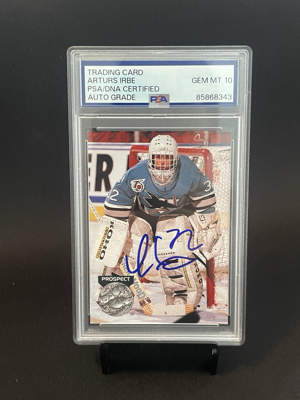 Arturs Irbe Signed 1992 Pro Set #270 PSA Auto 10 Rookie Card Platinum Prospect