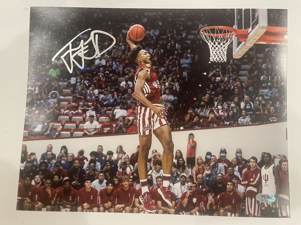 Trayce Jackson-Davis Signed 11x14 Photo PSA/DNA Autographed Indiana Hoosiers