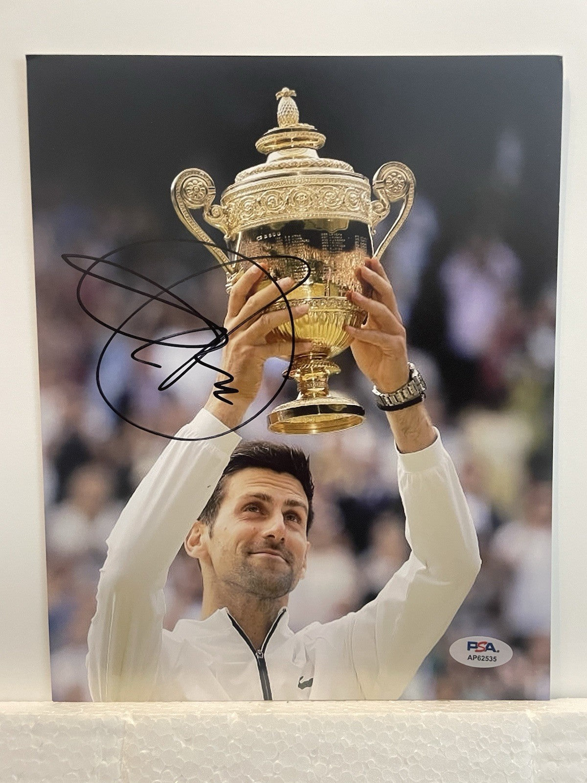 Novak Djokovic Signed 8x10 Photo PSA/DNA Autographed Tennis GOAT Wimbledon