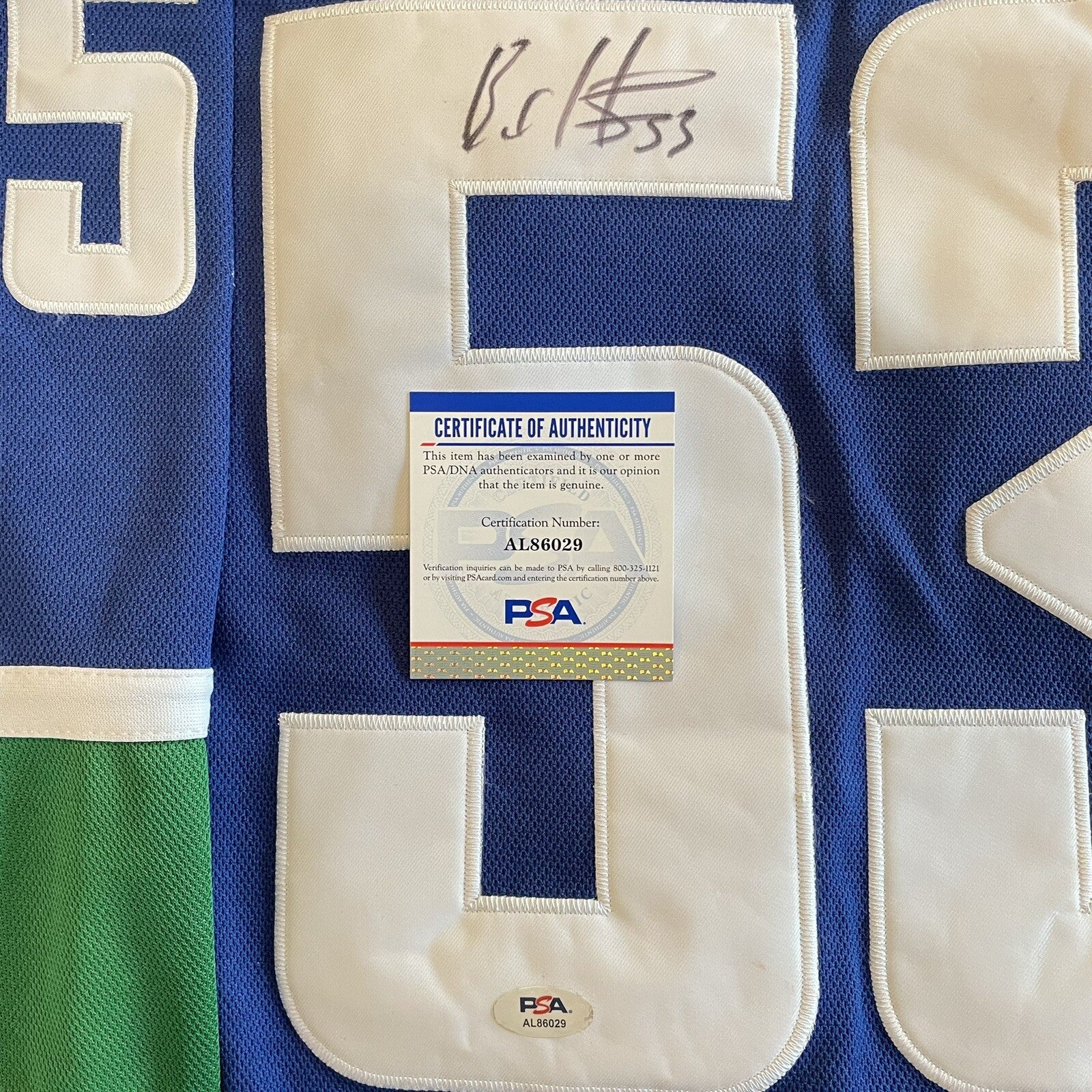 Bo Horvat Signed Jersey PSA/DNA Autographed Vancouver Canucks