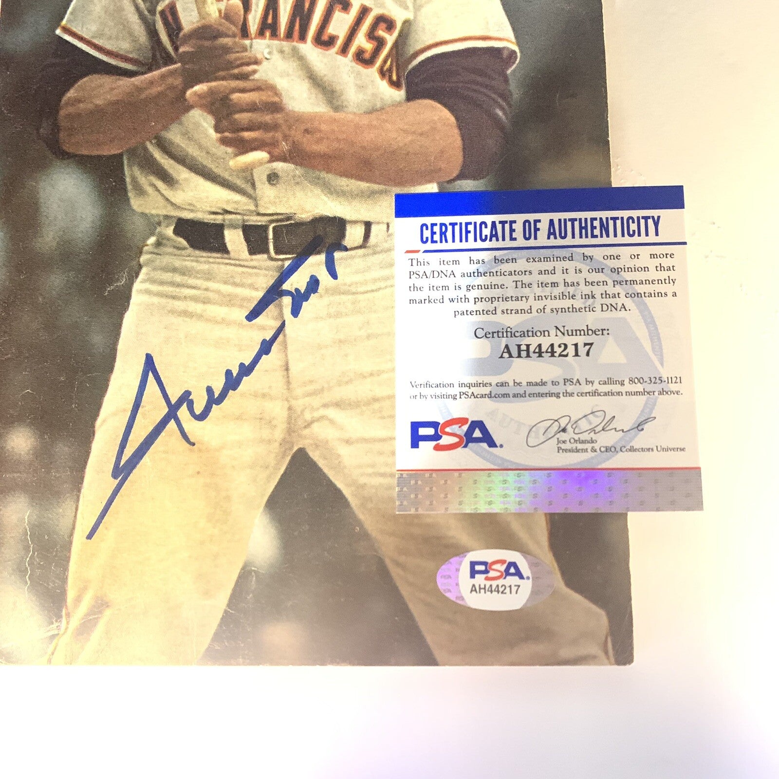 Willie Mays Signed Sport Magazine PSA/DNA NY San Francisco Giants Autographed