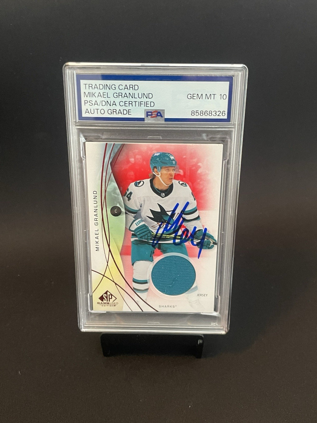 Mikael Granlund Signed 2024 SP Game Used Red Jersey PSA Patch Auto 10 #30