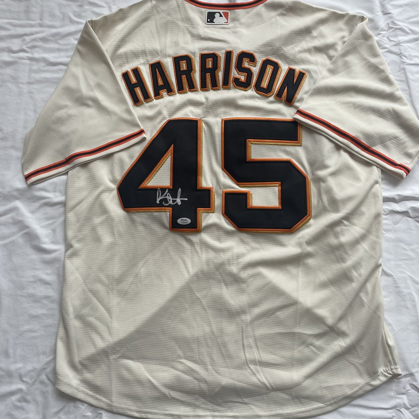 Kyle Harrison Signed Jersey PSA/DNA COA San Francisco Giants Autographed