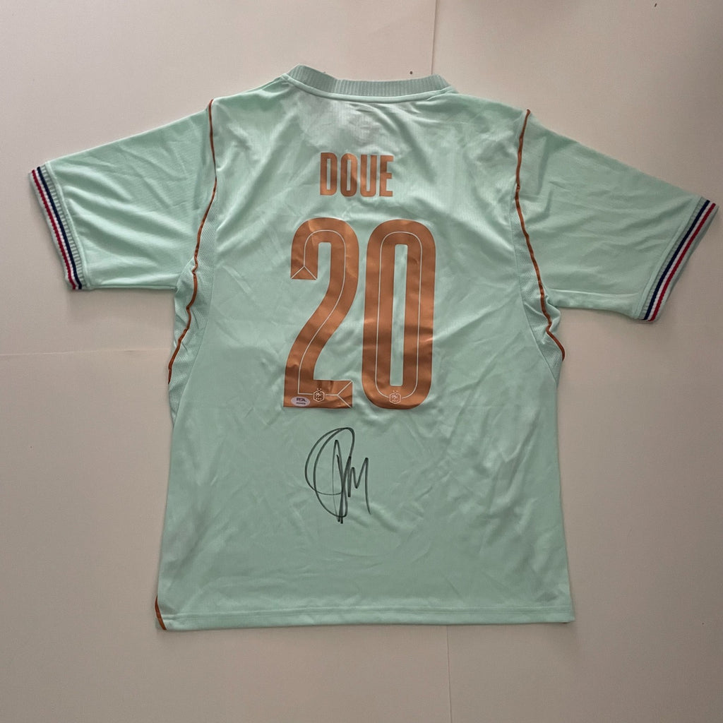 Desire Doue Signed Jersey PSA/DNA COA Autographed France World Cup Désiré Doué