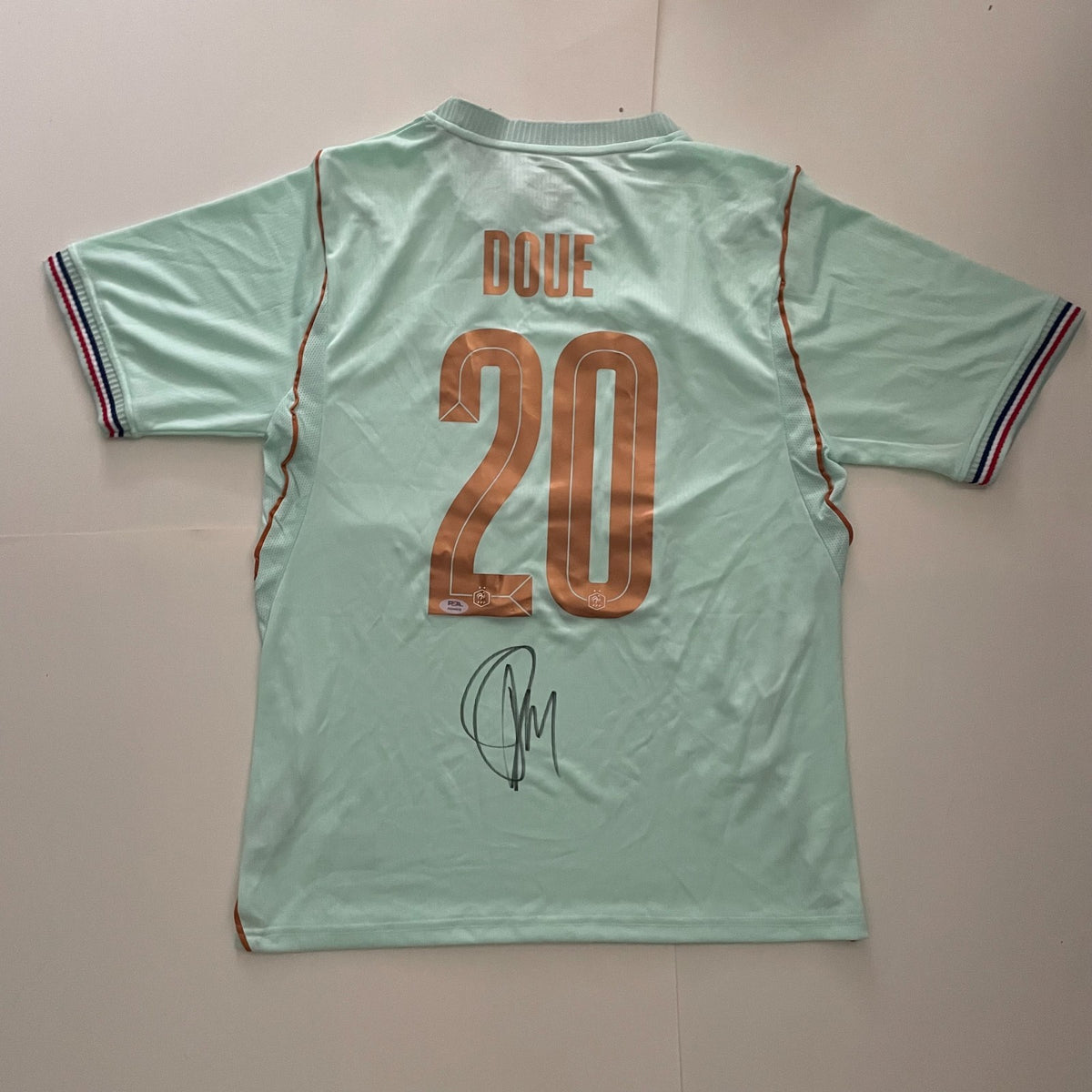 Desire Doue Signed Jersey PSA/DNA COA Autographed France World Cup Désiré Doué