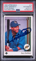 Gary Sheffield Signed 1989 Upper Deck Star Rookie Card #13 PSA/DNA Auto 10