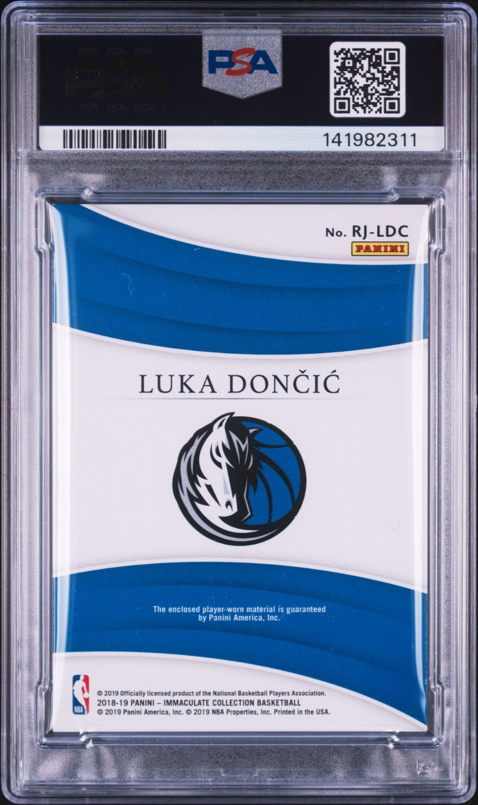 Luka Doncic Signed 2018 Panini Immaculate Remarkable Rookie RPA PSA/DNA Auto 10